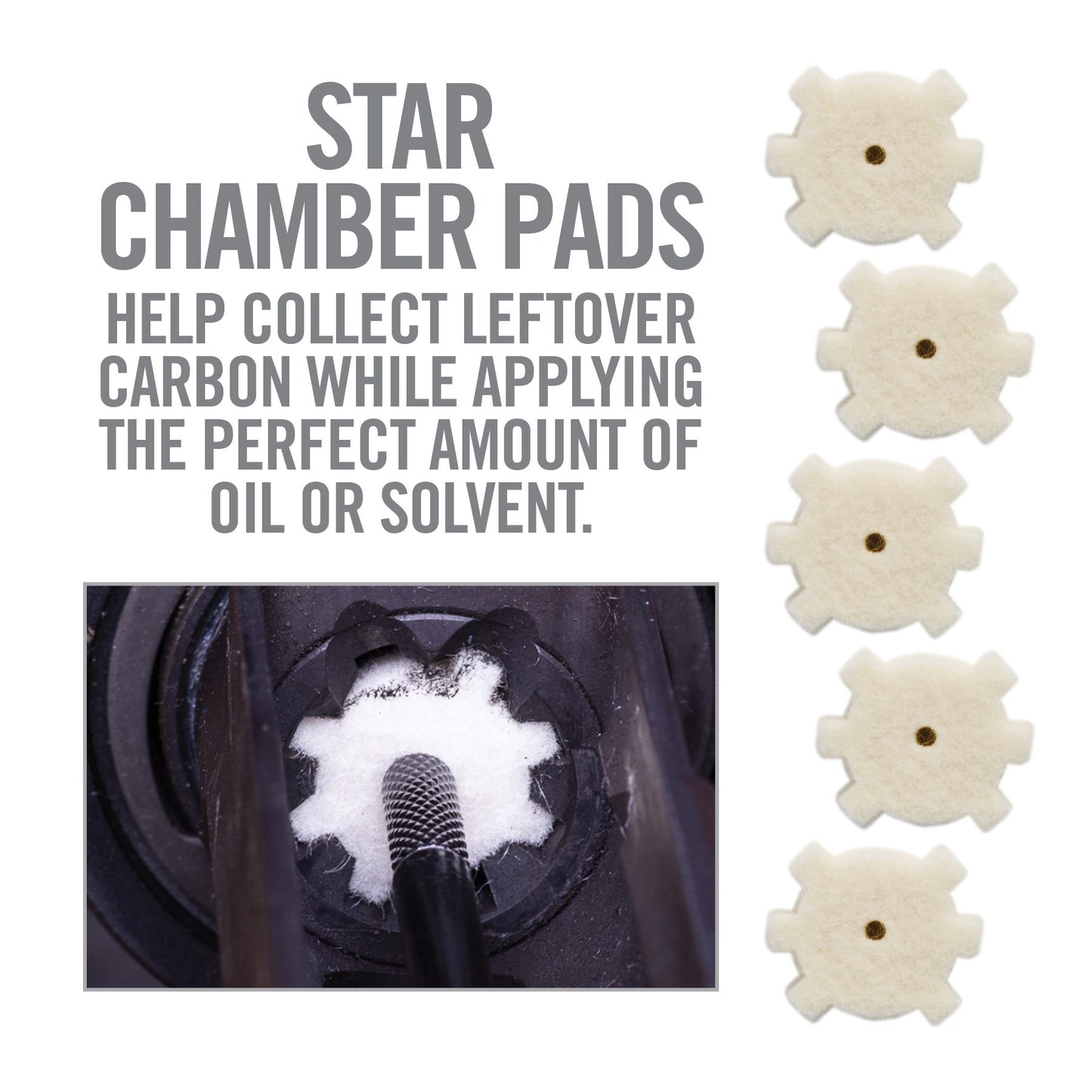6th Image for AR15 Star Chamber Cleaning Pads - Real Avid