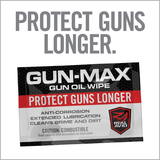 2 Image for Gun-Max® Gun Oil Wipes - 25 Single Packs-Real Avid