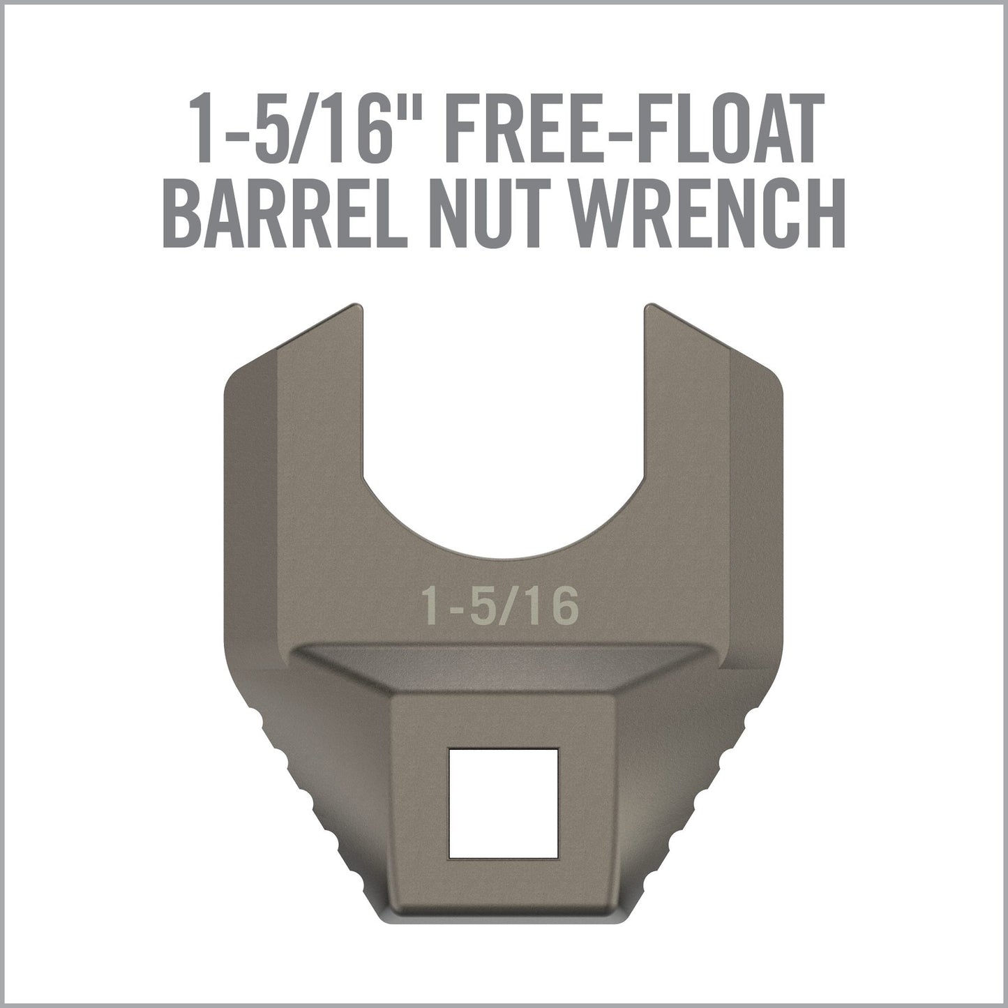 16 Image for Master-Fit® Armorer's Crowfoot Wrench Heads-1-5/16-INCH FREE-FLOAT BARREL NUT WRENCH-Real Avid