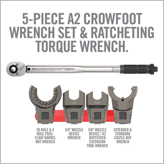 Alternate Image for Master-Fit® 5-Piece A2 Crowfoot Wrench Set-Real Avid-Real Avid