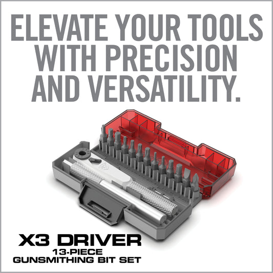 X3™ Driver 13-Piece Gunsmithing Bit Set