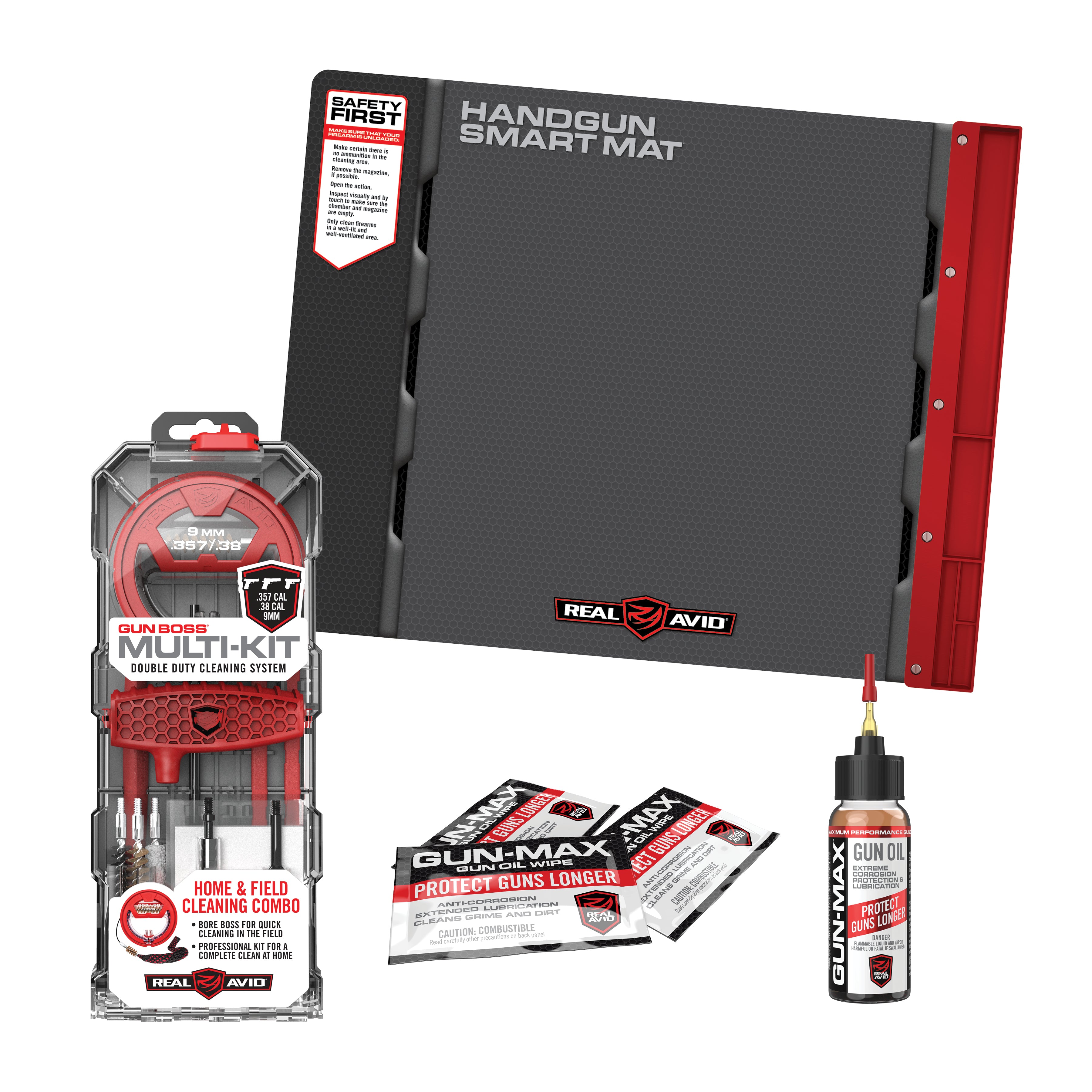 Gun Boss® Multi-Kit 9mm Handgun Cleaning Pack – Real Avid