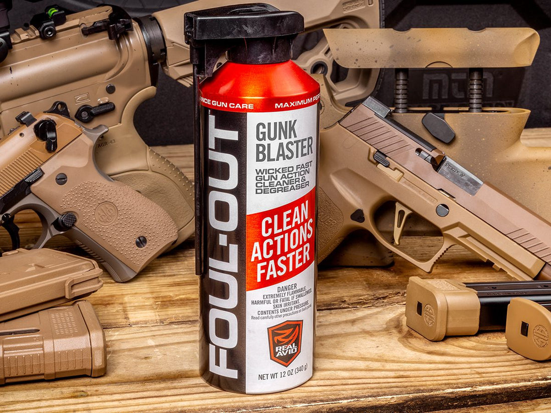 Main Image for Product Spotlight-Foul-Out® Gunk Blaster - 12 oz Aerosol: The Ultimate Gun Action Cleaner &amp; Degreaser-Real Avid