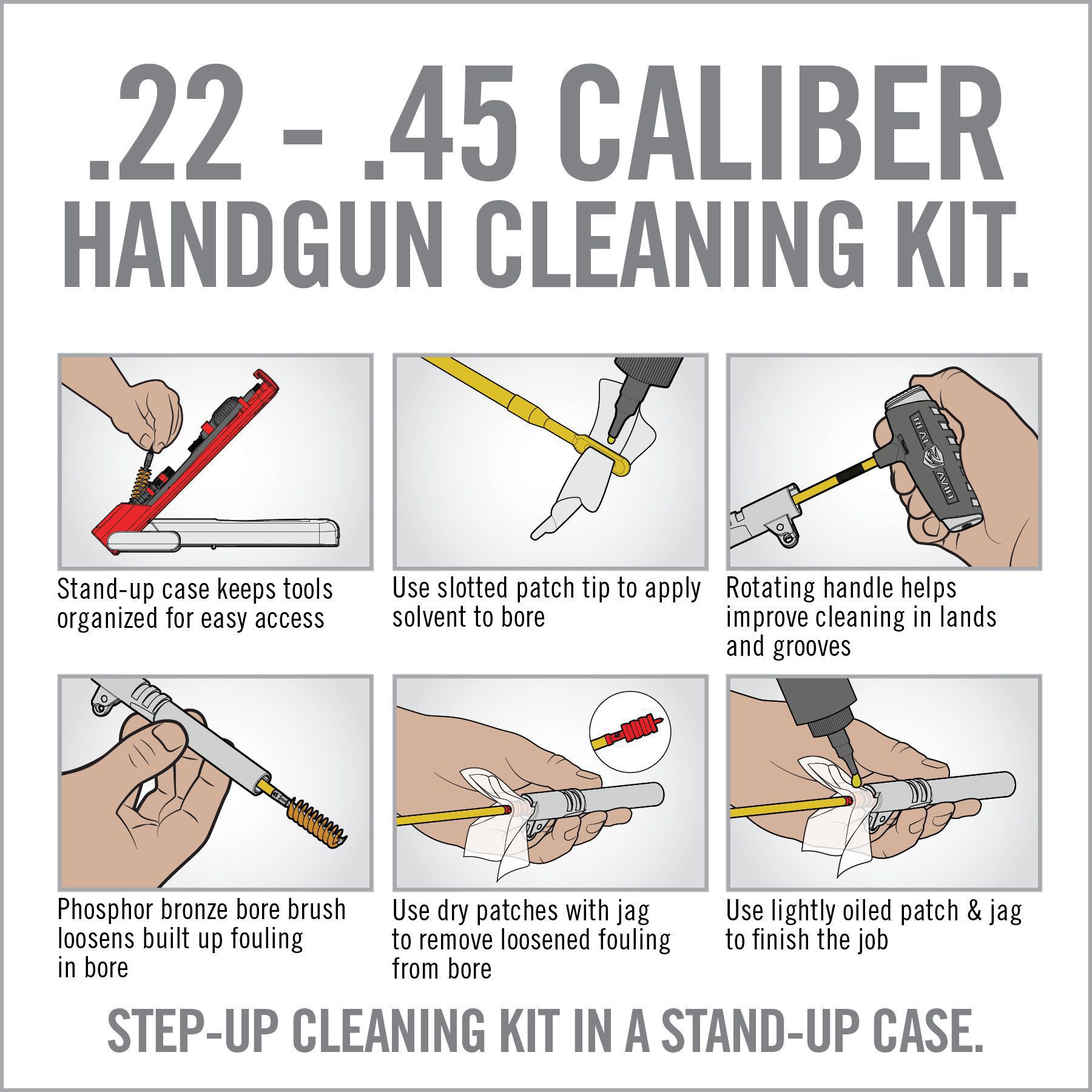 11 Image for Gun Boss® Pro - Handgun Cleaning Kit-Real Avid