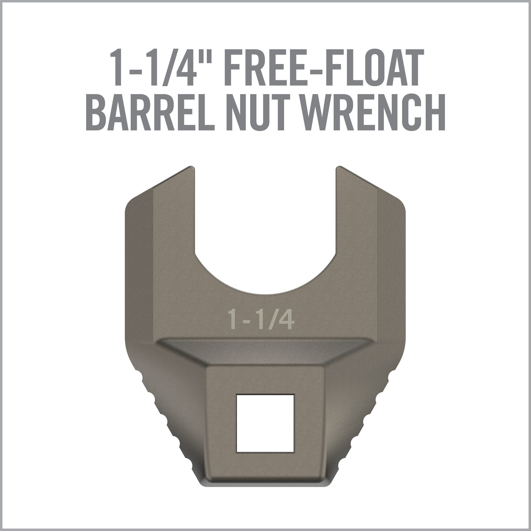 15 Image for Master-Fit® Armorer's Crowfoot Wrench Heads-1-1/4-INCH FREE-FLOAT BARREL NUT WRENCH-Real Avid