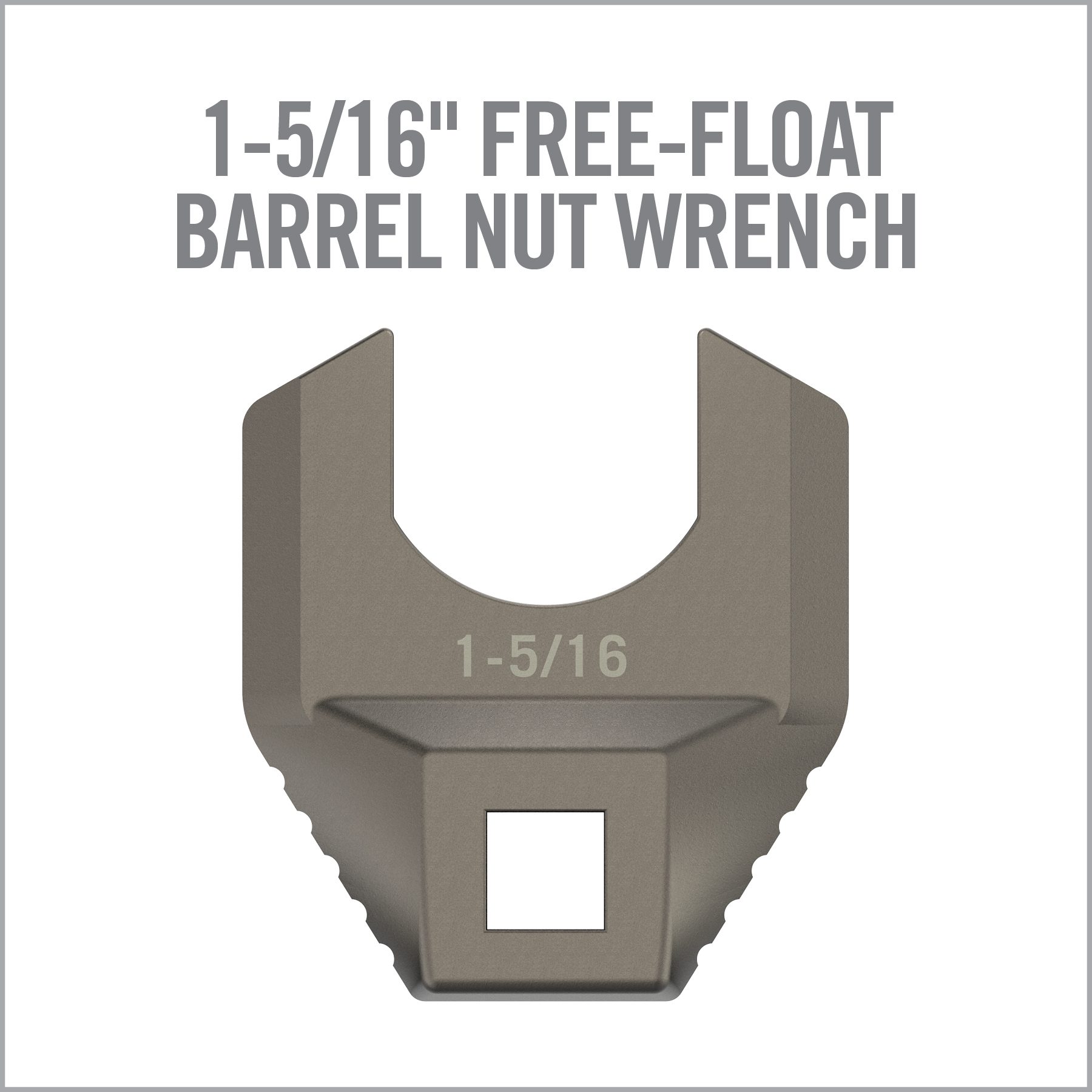 16 Image for Master-Fit® Armorer's Crowfoot Wrench Heads-1-5/16-INCH FREE-FLOAT BARREL NUT WRENCH-Real Avid