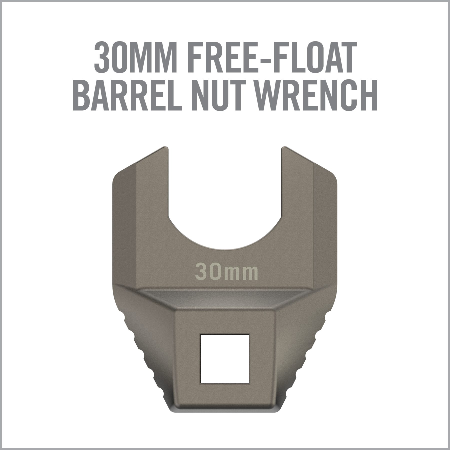 14 Image for Master-Fit® Armorer's Crowfoot Wrench Heads-30MM FREE-FLOAT BARREL NUT WRENCH-Real Avid