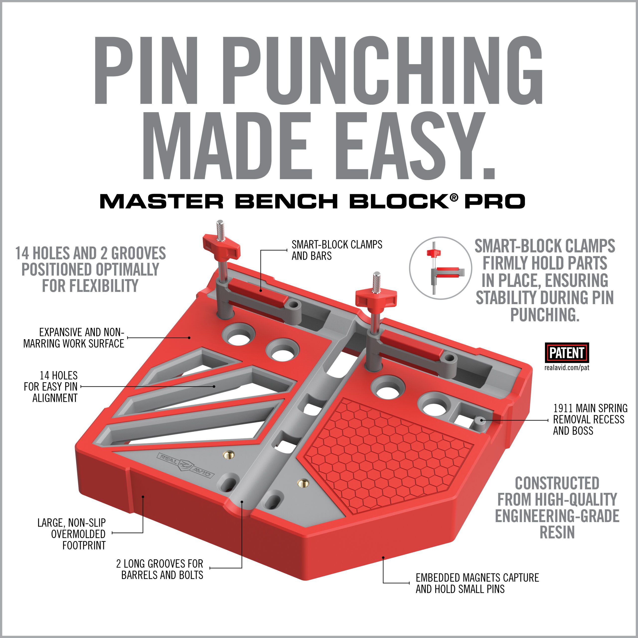 Screwdriver Bench Block Master Bench Block® Pro – Real Avid