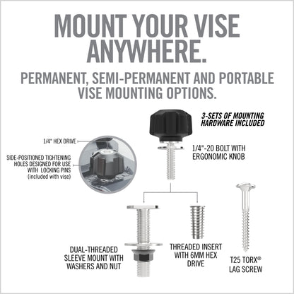 Quick-Detach Mount Hardware   for Master Gun Vise®