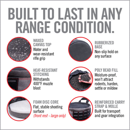 Ratchet Rest™ – Adjustable Height Shooting Bags