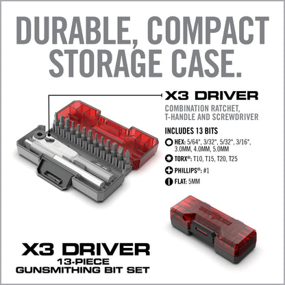 X3™ Driver 13-Piece Gunsmithing Bit Set
