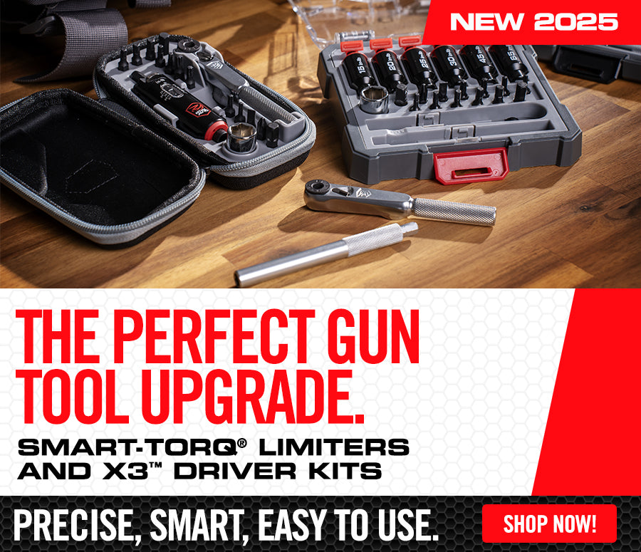 THE PERFECT GUN TOOL UPGRADE.PRECISE, SMART, EASY TO USE.SMART-TORO® LIMITERS AND X3™ DRIVER KITSSHOP NOW!