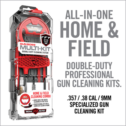 Gun Boss® Multi-Kit 9mm Handgun Cleaning Pack