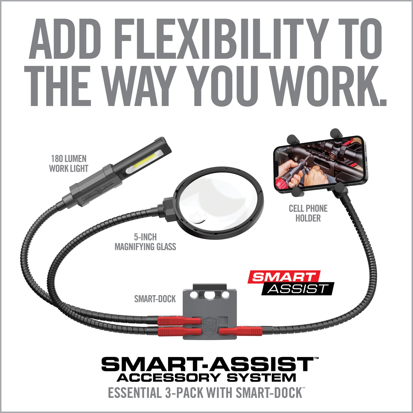 Master Gun Workstation® and Smart-Assist™ Quick-Connect System – Essential 3-Pack with Smart-Dock™ Combo