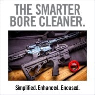 an advertisement for a gun cleaning company