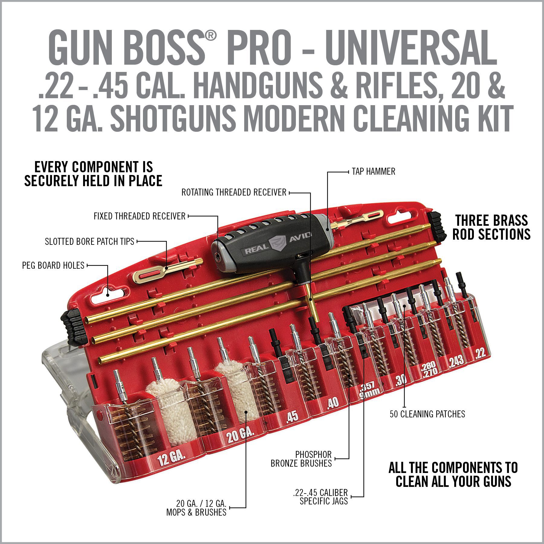 Gun Boss® – AR15 Cleaning Kit – REAL AVID®