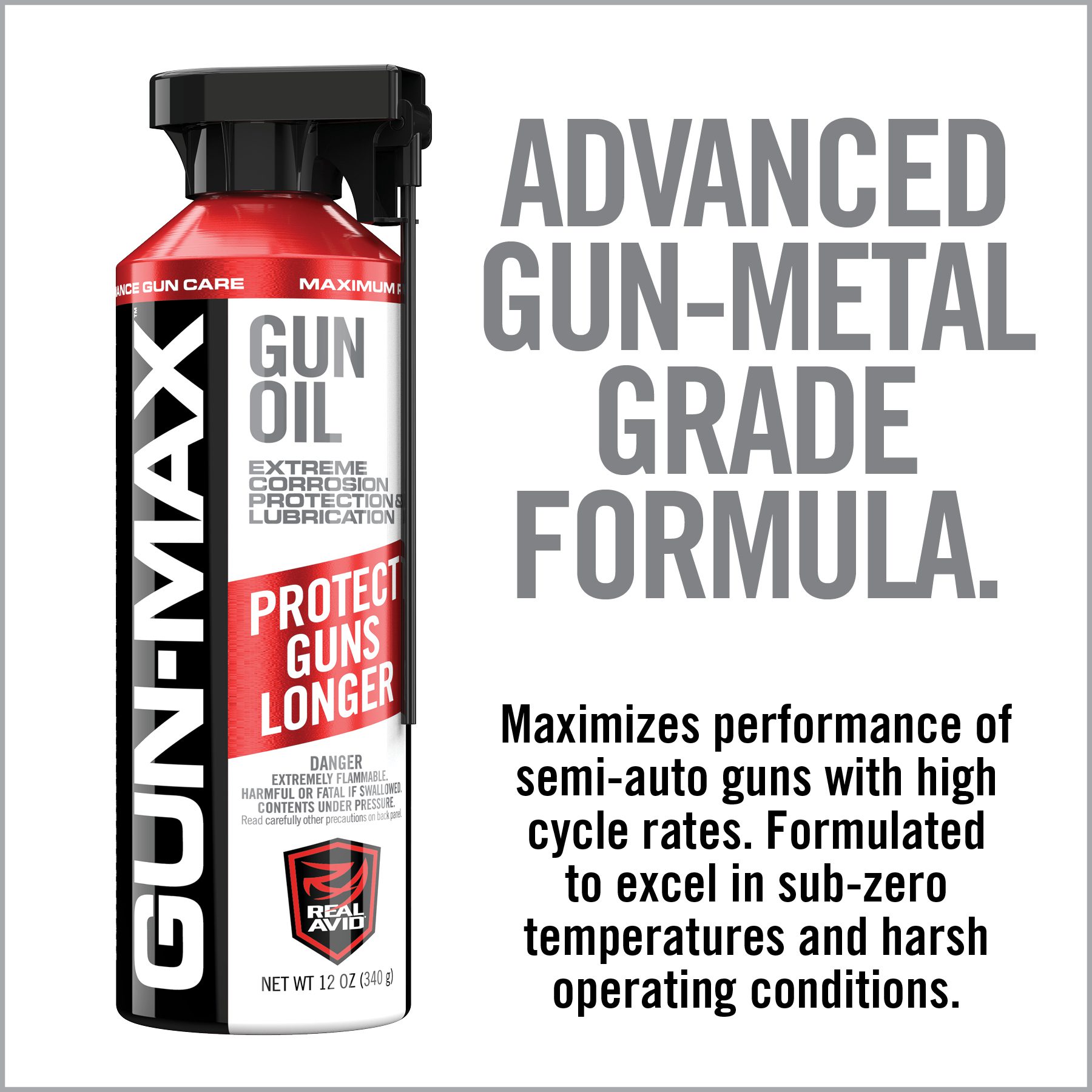 Gun-Max® Gun Oil – 12 oz Aerosol – REAL AVID®